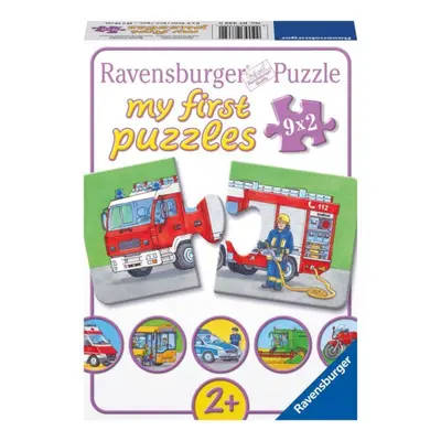 RAVENSBURGER Moje první puzzle Vozidla a stroje 9x2 dílky