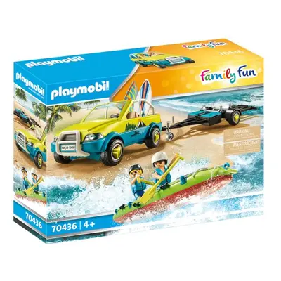 PLAYMOBIL® Family Fun 70436 Plážové auto s lodním přívěsem