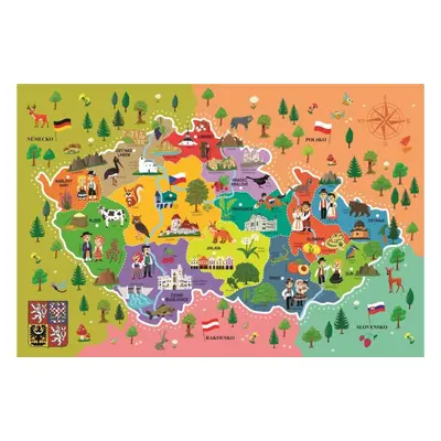 Puzzle Trefl Puzzle Mapa České republiky 44 dílků