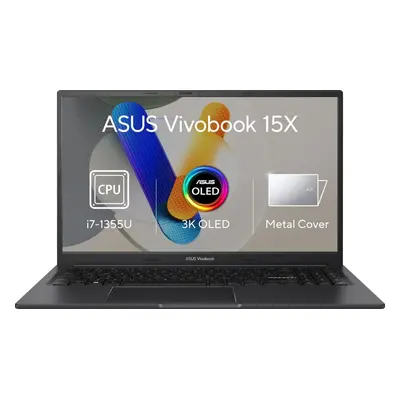 Notebook ASUS Vivobook 15X OLED K3504VA-MA560X Indie Black kovový