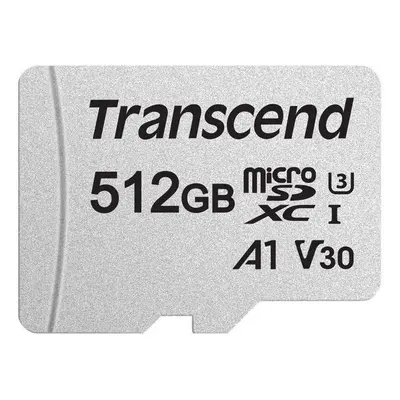 Paměťová karta Transcend microSDXC 512GB SDC300S + SD adaptér