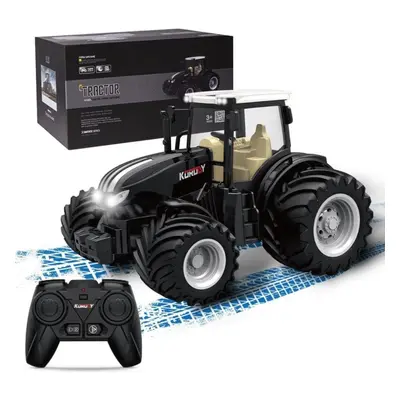 RC traktor Korodyk traktor kovový 2,4 Ghz s širokými koly, LED osvětlení, zvuk