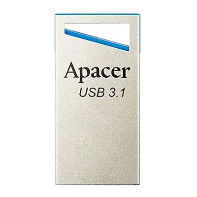 Apacer USB flash disk, USB 3.0, 128GB, AH155, stříbrný, AP128GAH155U-1, USB A, s poutkem