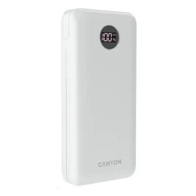 CANYON powerbanka PB-2002, 20000mAh Li-poly QC&PD, display, In USB-C, Out 1x USB-C + 2x USB-A, b