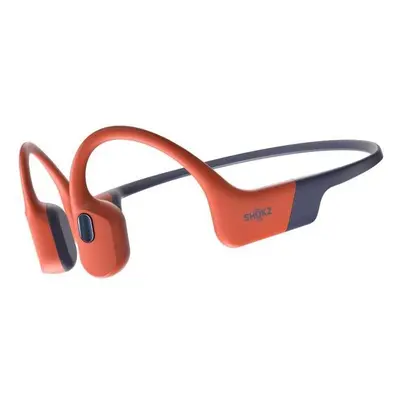 Bezdrátová sluchátka Shokz OpenSwim Pro 32GB, duální mód Bluetooth+MP3, červená