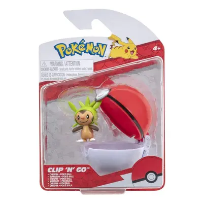 Herní set Pokémon Clip 'N' Go Chespin a Poké Ball