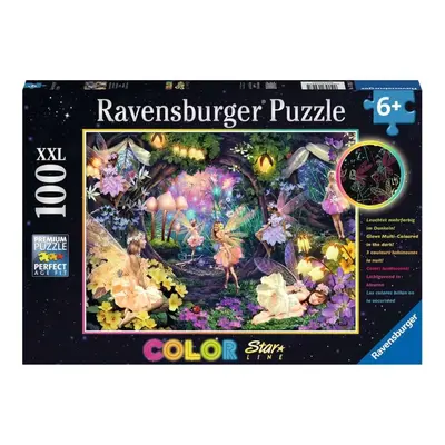 RAVENSBURGER Svítící puzzle Vílí les XXL 100 dílků