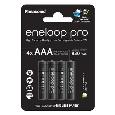 Nabíjecí baterie Panasonic eneloop HR03 AAA 4HCDE/4BE PRO N