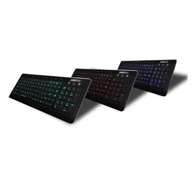 AMEI Keyboard AM-K3001R Professional Letter Red Illuminated Keyboard (CZ layout)