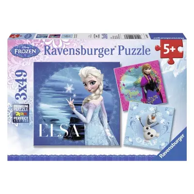 RAVENSBURGER Puzzle Ledové království 3x49 dílků