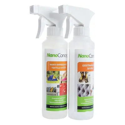 Impregnace NanoConcept set Nano impregnace textilu a kůže 250 ml