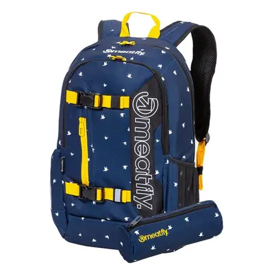 Školní batoh Meatfly Basejumper Birds Dark Navy 22 l