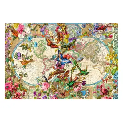 Puzzle Ravensburger 171170 Motýlí mapa světa 3000 dílků