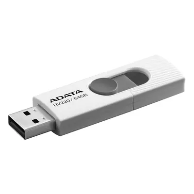 Flash disk ADATA UV220 64GB, bílo-šedá