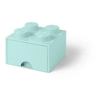 Úložný box LEGO úložný box 4 s šuplíkem - aqua