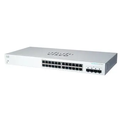 Cisco switch CBS220-24T-4G (24xGbE,4xSFP,fanless) - REFRESH