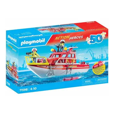 Stavebnice Playmobil 71598 Hasičská loď