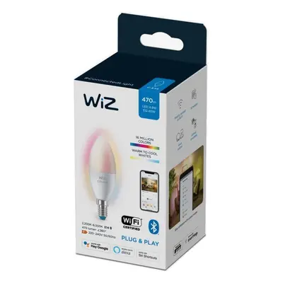 LED žárovka Wi-Fi BLE 40W C37 E14 922-65 RGB 3CT/6