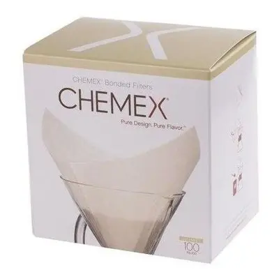 Filtr na kávu Chemex papírové filtry pro 6-10 šálků, čtvercové, 100ks