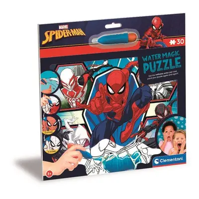 CLEMENTONI Puzzle s malováním vodou Water Magic: Spiderman 30 dílků