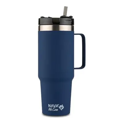 NAVA Greece Tumbler We care s rukojetí 900 ml, dark blue