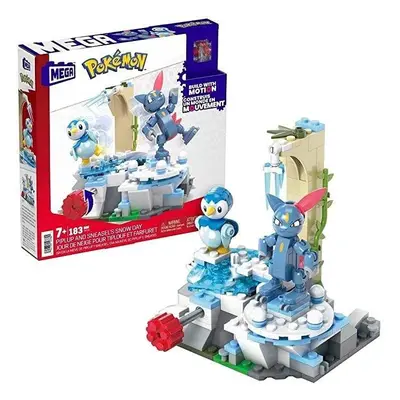 Stavebnice Mattel Mega Set Pokémon piplup a sneasel Snow Day