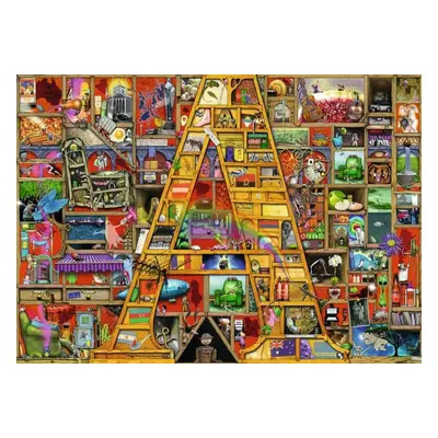 RAVENSBURGER Puzzle Úžasná abeceda - písmeno A 1000 dílků