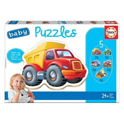 Puzzle Educa Baby puzzle Vozidla 5v1 (3-5 dílků)