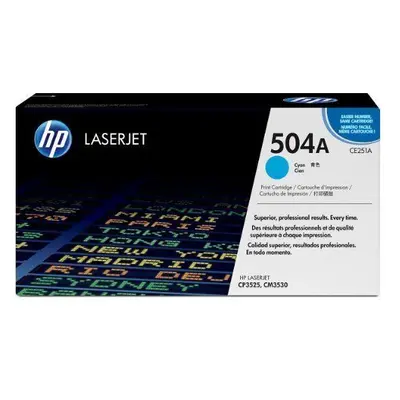 Toner HP CE251A č. 504A azurový originální