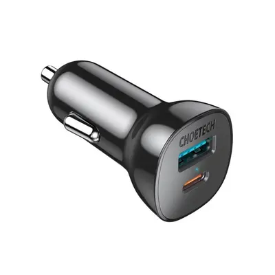 Nabíječka do auta ChoeTech PD20W + QC18W (total 38W) Dual Ports Car Charger