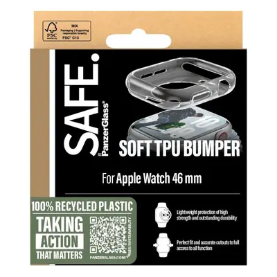 Ochranný kryt na hodinky PanzerGlass SAFE Apple Watch 10 46mm bumper čirý rámeček