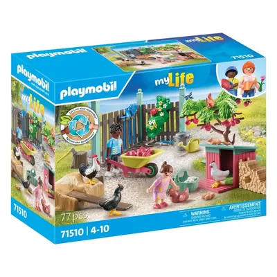 Set figurek a příslušenství Playmobil 71510 Malá slepičí farma v zahradě Tiny House