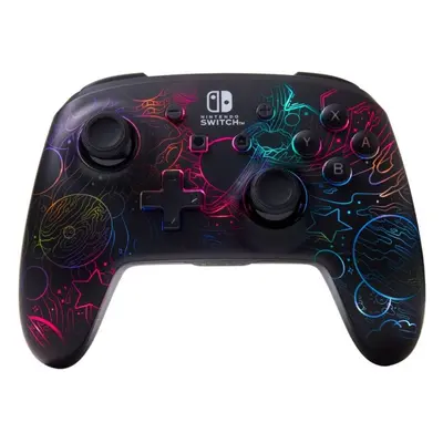 Gamepad PowerA Enhanced Wireless Controller for Nintendo Switch with Lumectra - Galactic Vortex