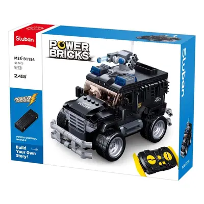 Stavebnice Sluban Power Bricks M38-B1156 R/C Útočné vozidlo Tiger na dálkové ovládání