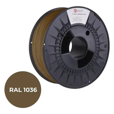 Filament C-TECH filament PREMIUM LINE PETG perleťová zlatá RAL1036