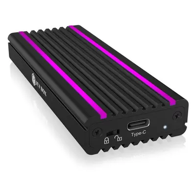 Externí box ICY BOX IB-1824ML-C31 USB Type-C Enclosure for M.2 NVMe SSD – RGB