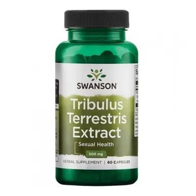 Anabolizér Swanson Tribulus Terrestris Extract, Kotvičník extrakt, 500 mg, 60 kapslí