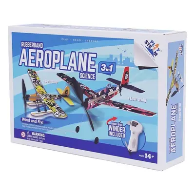 PLAYSTEM PLAYSTEM 3 in 1 Rubberband Airplane Set