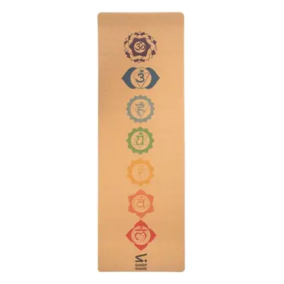 Jogamatka Sharp Shape Cork travel yoga mat Chakra