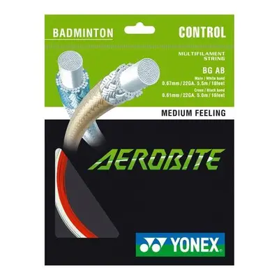 Badmintonový výplet Yonex Aerobite, 0,67mm, 10m, WHITE/RED