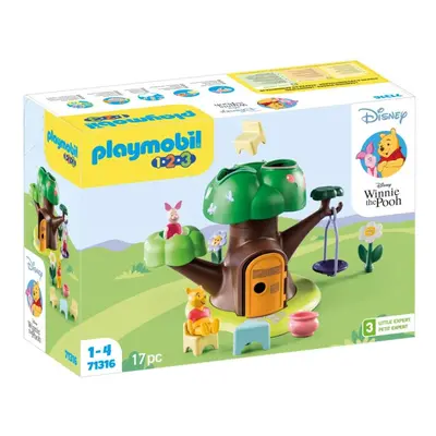 Stavebnice Playmobil 71316 1.2.3 & Disney: Domeček na stromě Medvídka Pú a Prasátka