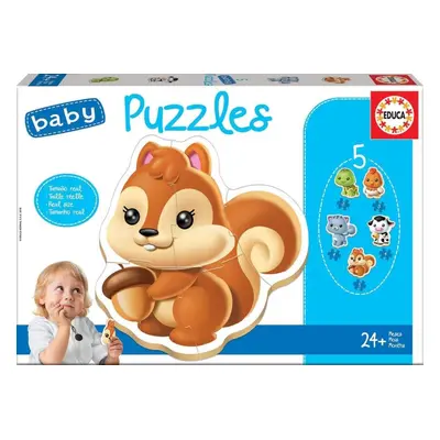 Puzzle Educa Baby puzzle Zvířátka 5v1 (3-5 dílků)