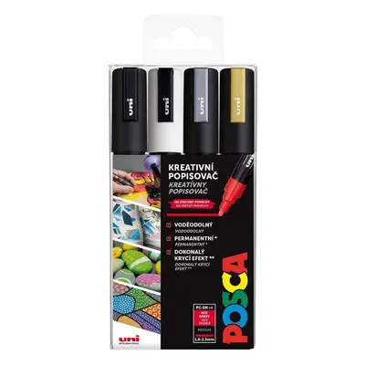 POSCA akrylový popisovač PC-5M Sada 4 barev