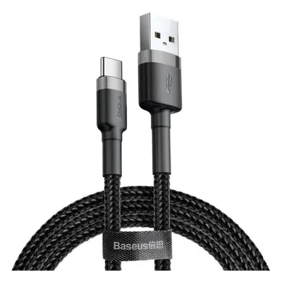 Baseus nabíjecí / datový kabel USB-C 3A 1m Cafule šedá-černá