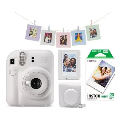 Instantní fotoaparát Fujifilm Instax Mini 12 White + Mini 12 ACC kit + 2x10 film