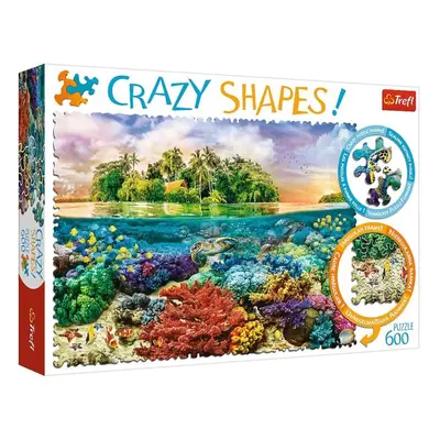 Puzzle Trefl Crazy Shapes puzzle Tropický ostrov 600 dílků