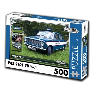 Puzzle Retro-auta Puzzle č. 4 VAZ 2101 VB (1973) 500 dílků