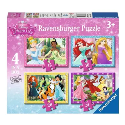 RAVENSBURGER Puzzle Disney Princezny: Láskyplná péče 4v1 (12,16,20,24 dílků)