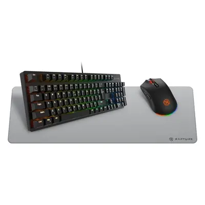 Set klávesnice a myši Rapture ELITE Gaming Set černo-šedý - CZ/SK