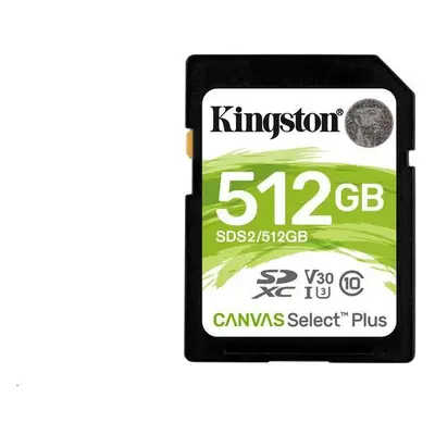 Paměťová karta Kingston SDXC 512GB Canvas Select Plus